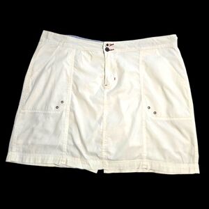 Dash White Womens Cotton Skort